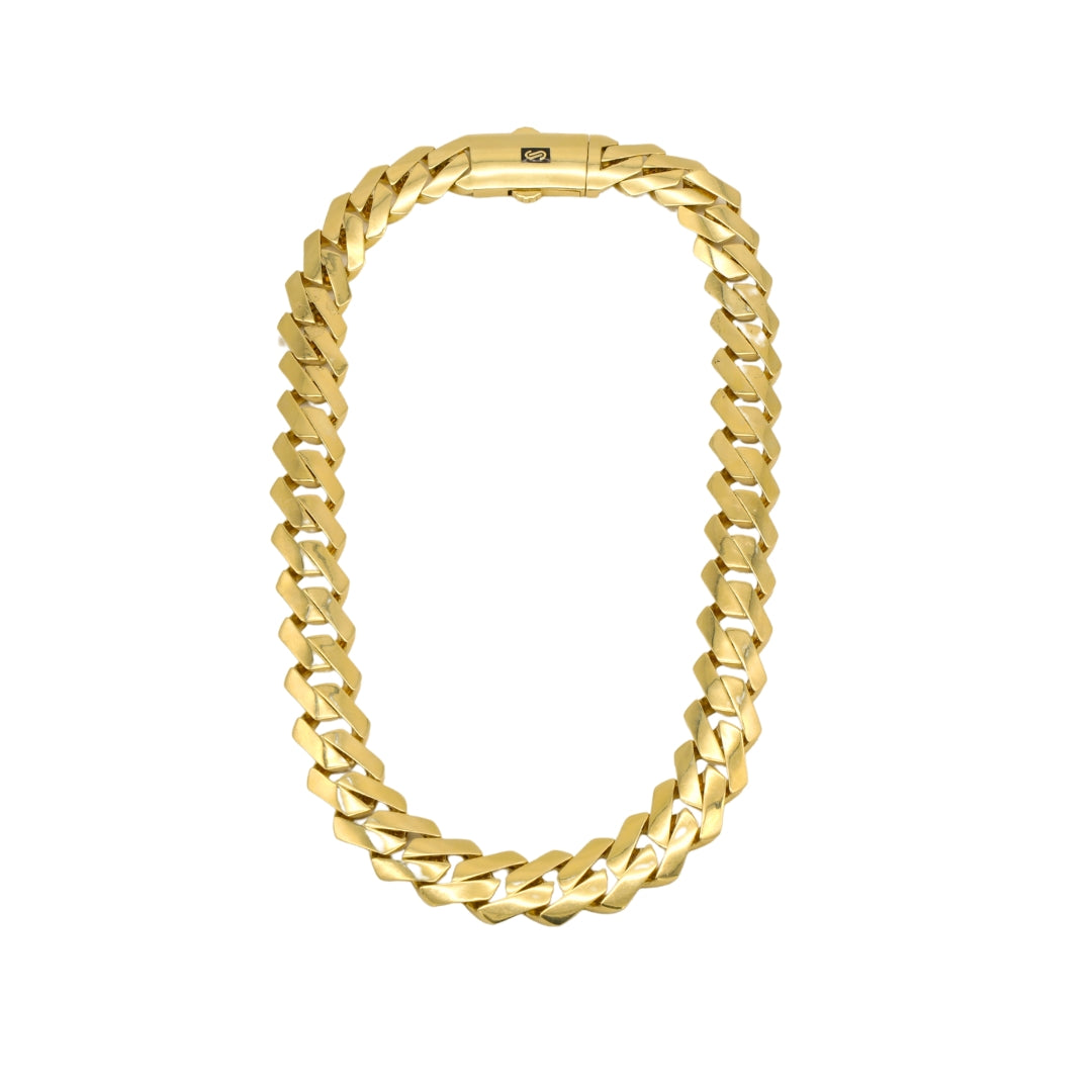 Gold 18KT 20 Inches Cuban Link Chain
