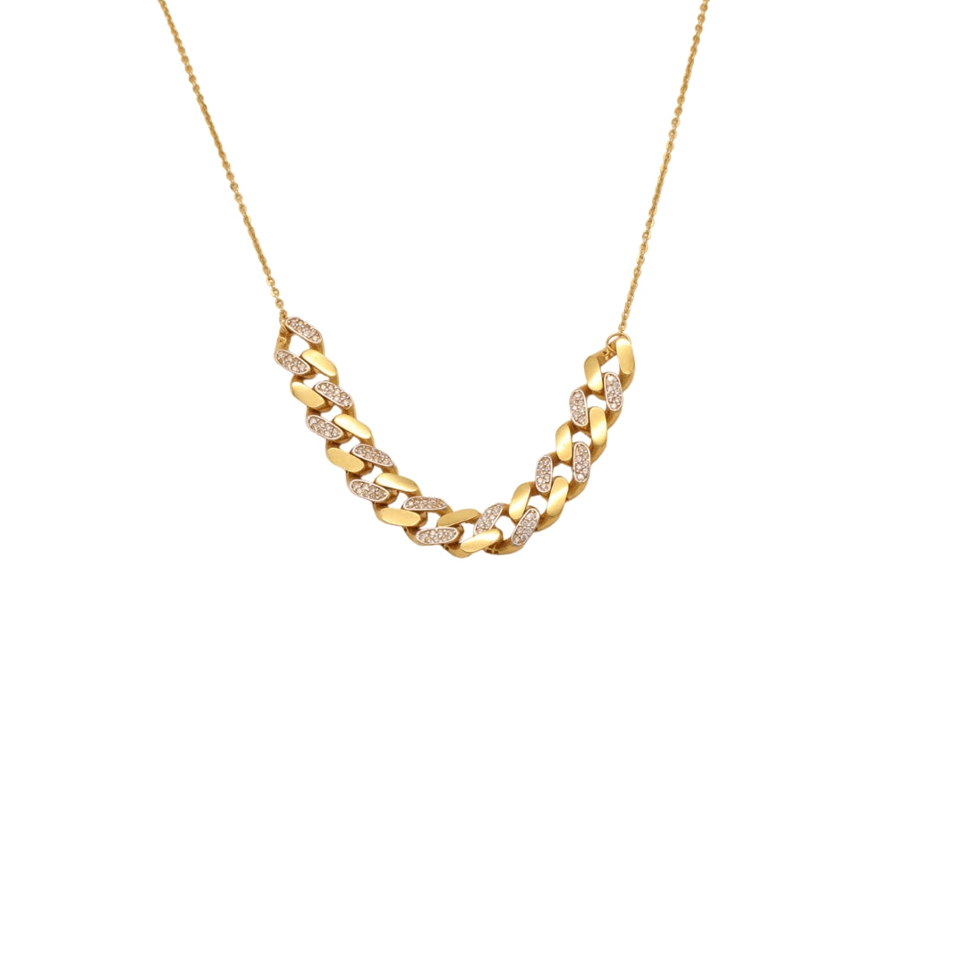 Gold 18KT 18 Inches Chain Link Necklace