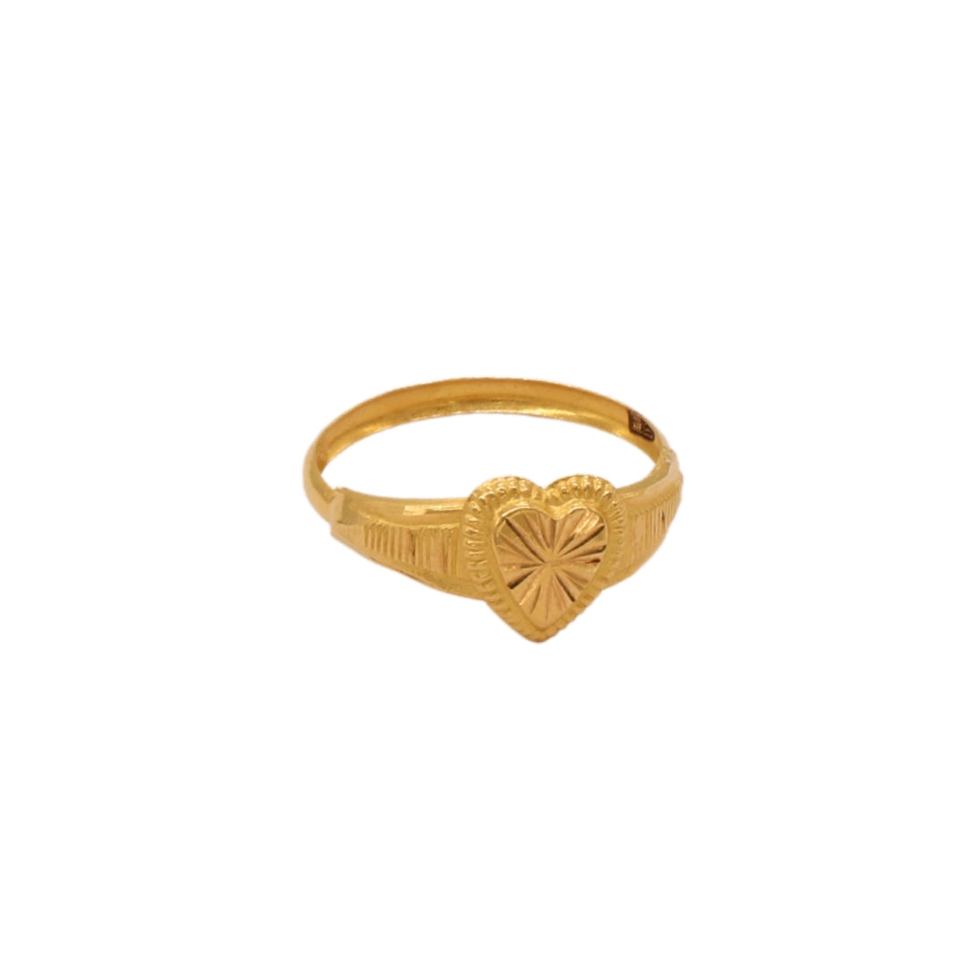 Gold 18KT Heart Design Ring