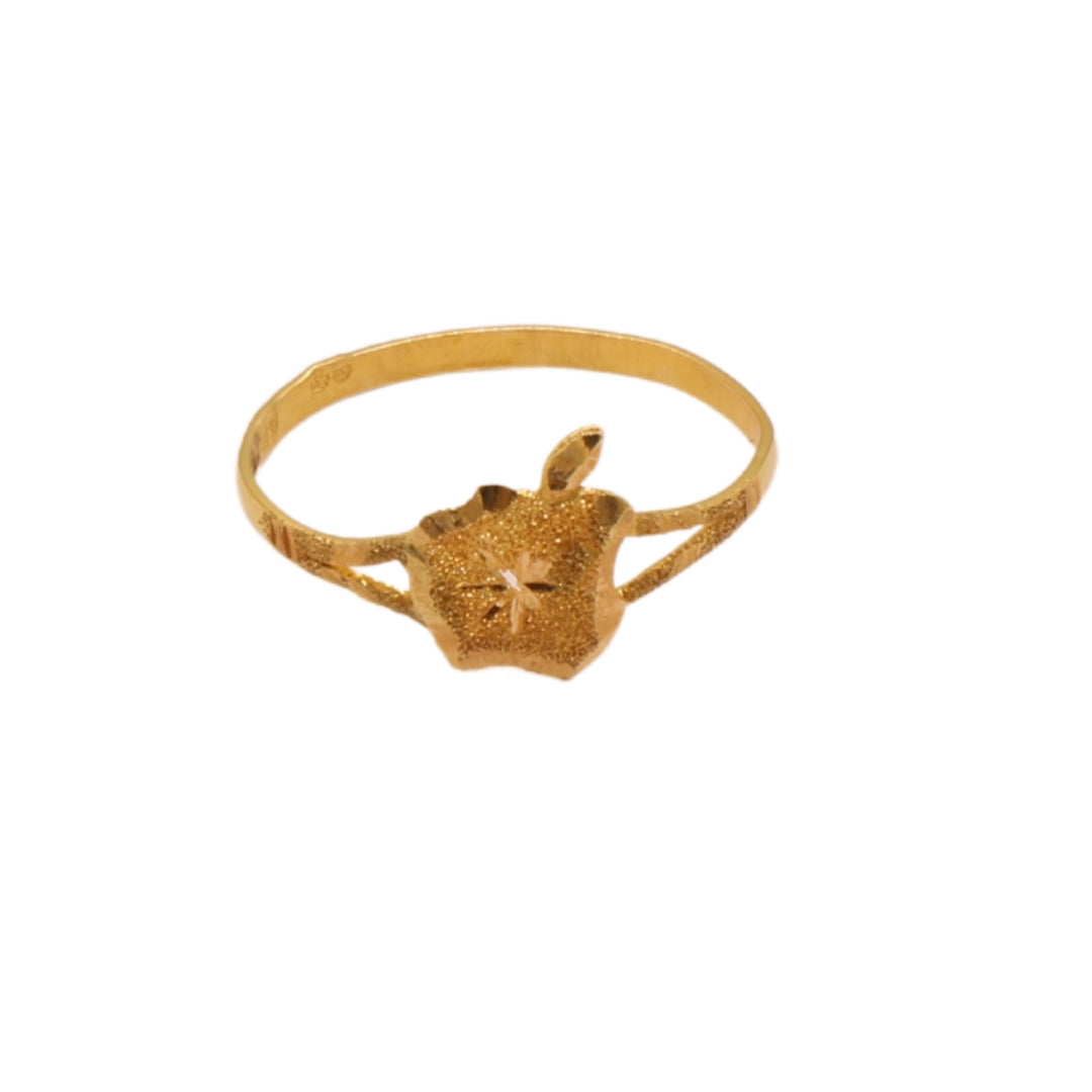 Gold 18KT Apple Design Ring
