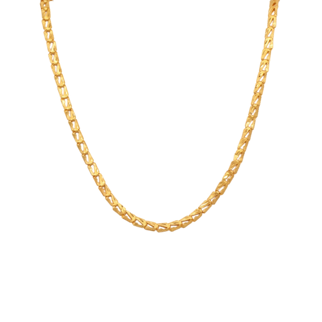 Gold 22KT 16 Inches Curb Chain