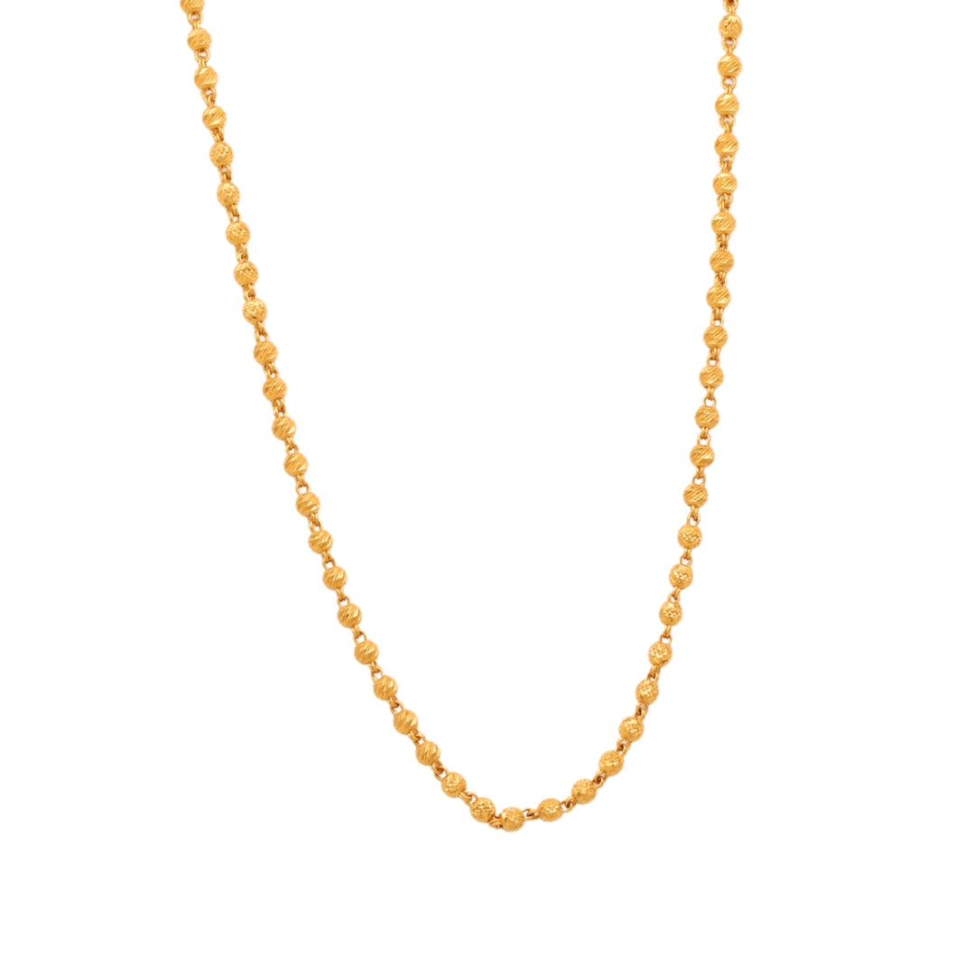 Gold 22KT 22 Inches Beaded Necklace