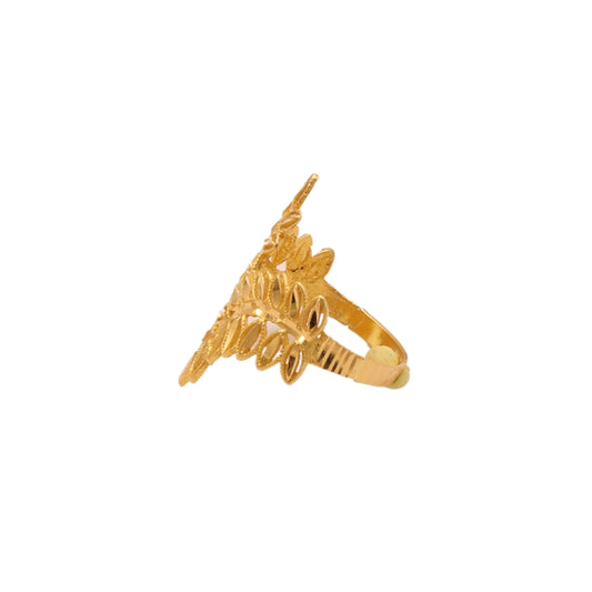 Gold 22KT Leaf Design Ring