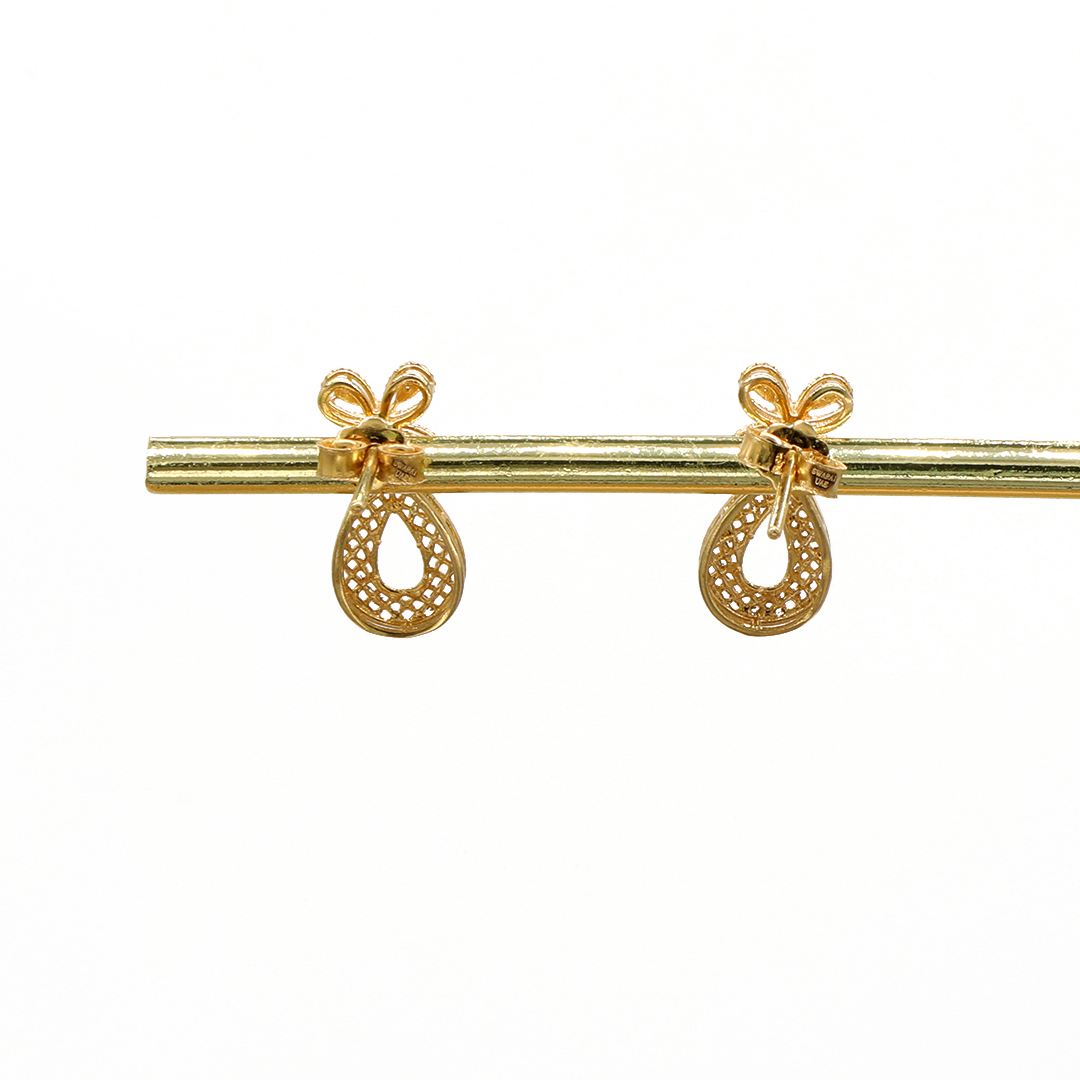 Gold 18KT Drop Design Earrings