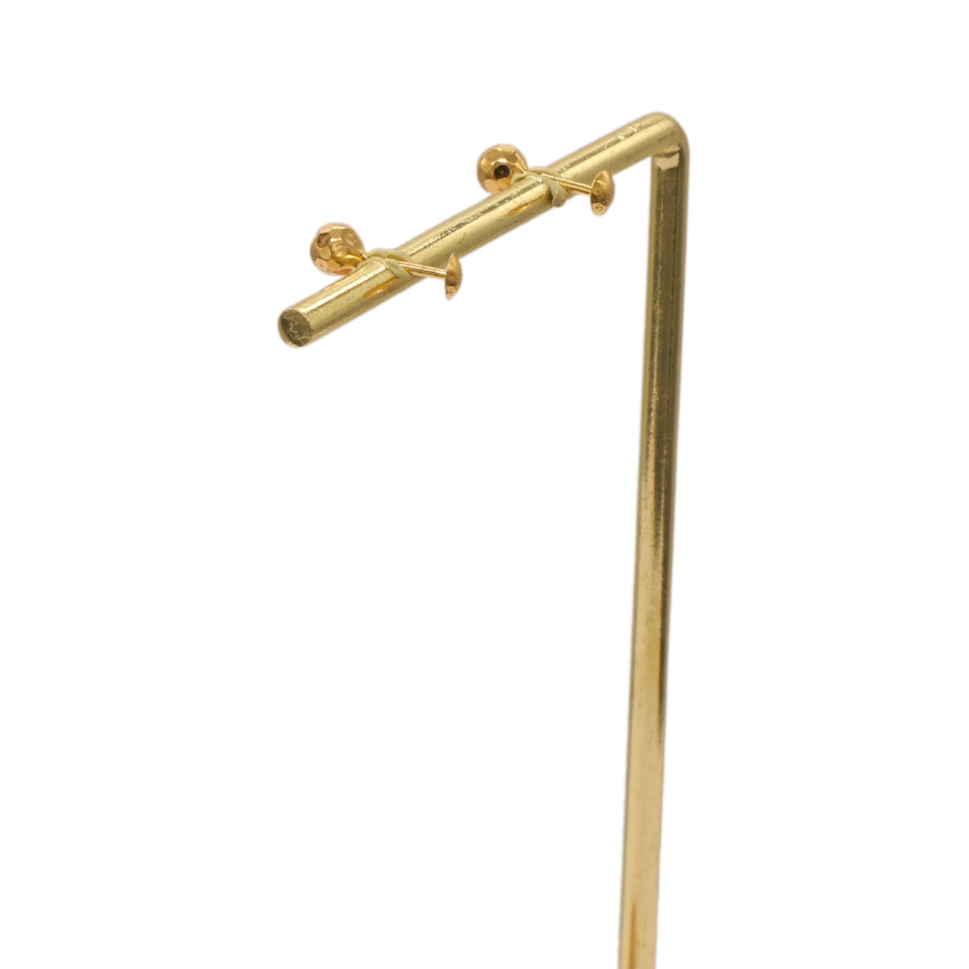 Gold 18KT Ball Stud Earrings