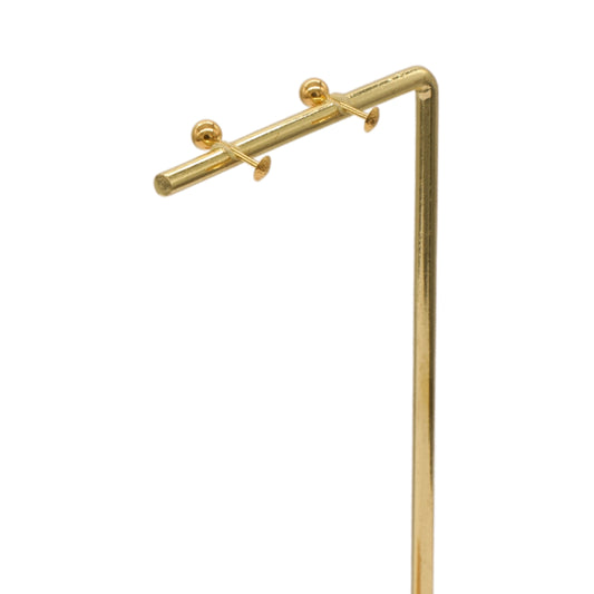 Gold 18KT Glossy Ball Stud Earrings