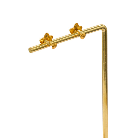Gold 18KT Star Design Stud Earrings