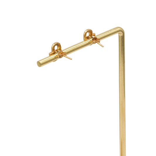 Gold 18KT Link Design Earrings