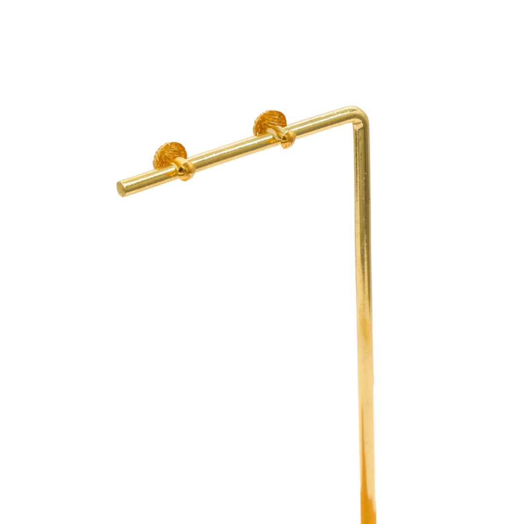 Gold 18KT Textured Ball Stud Earrings