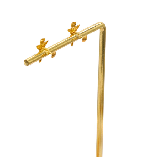 Gold 18KT Angel Stud Earrings