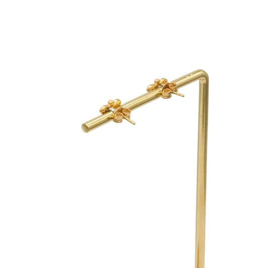 Gold 18KT Butterfly Stud Earrings