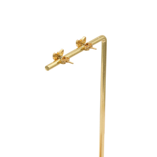 Gold 18KT Butterfly Stud Earrings