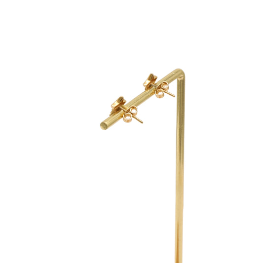 Gold 18KT Star Shaped Stud Earrings
