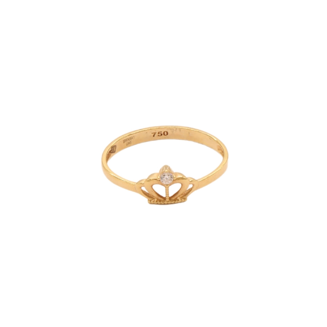 Gold 18KT Crown Design Ring