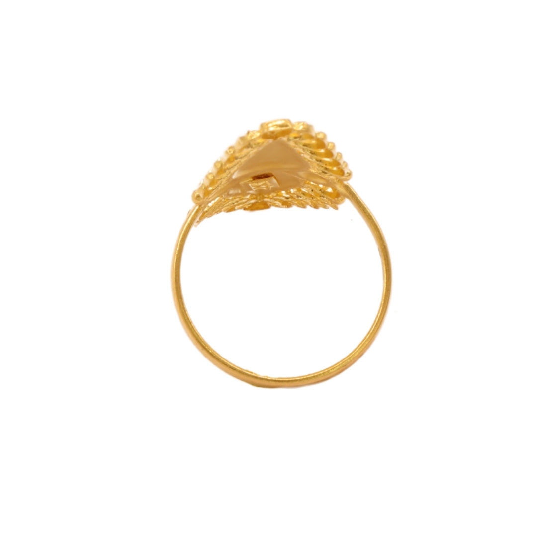 Gold 22KT Dual Leaf Motif Ring
