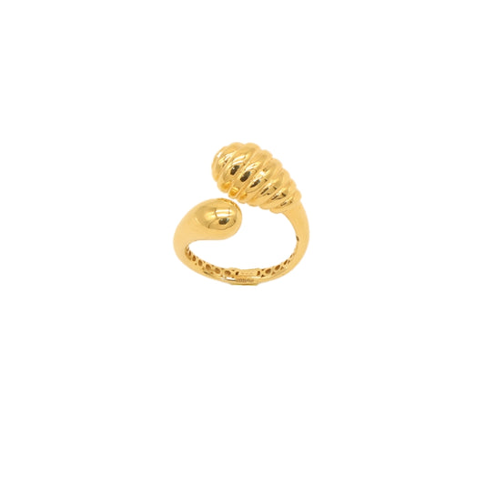 Gold 18KT Spiral Dome Designer Ring
