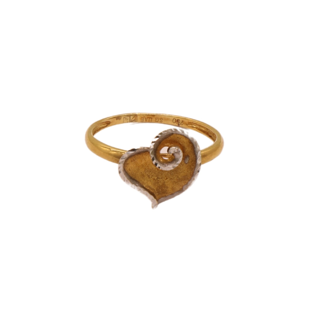 Gold 18KT Heart Design Ring