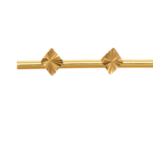 Gold 18KT Geometric Shaped Earrings