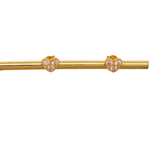 Gold 18KT Heart Shaped Earrings