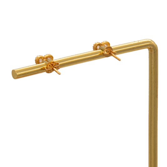 Gold 18KT Heart Shaped Earrings