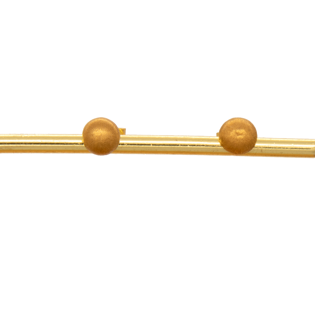 Gold 18KT Ball Stud Earrings