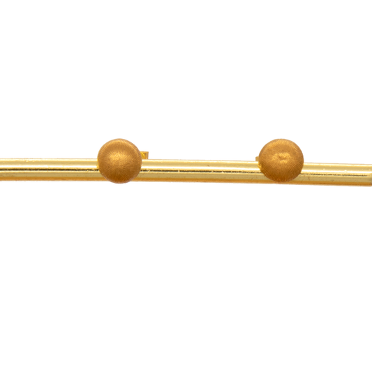 Gold 18KT Ball Stud Earrings