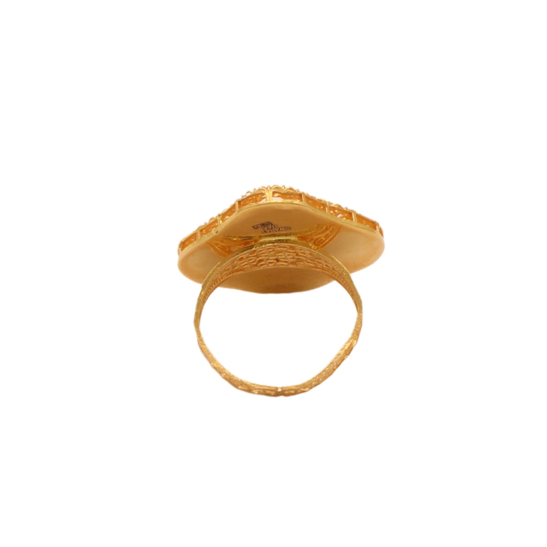 Gold 21KT Designer Filigree Ring