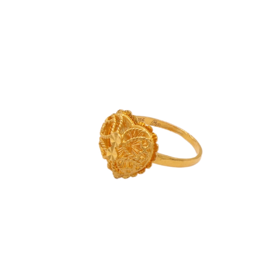 Gold 22KT Heart Design Ring