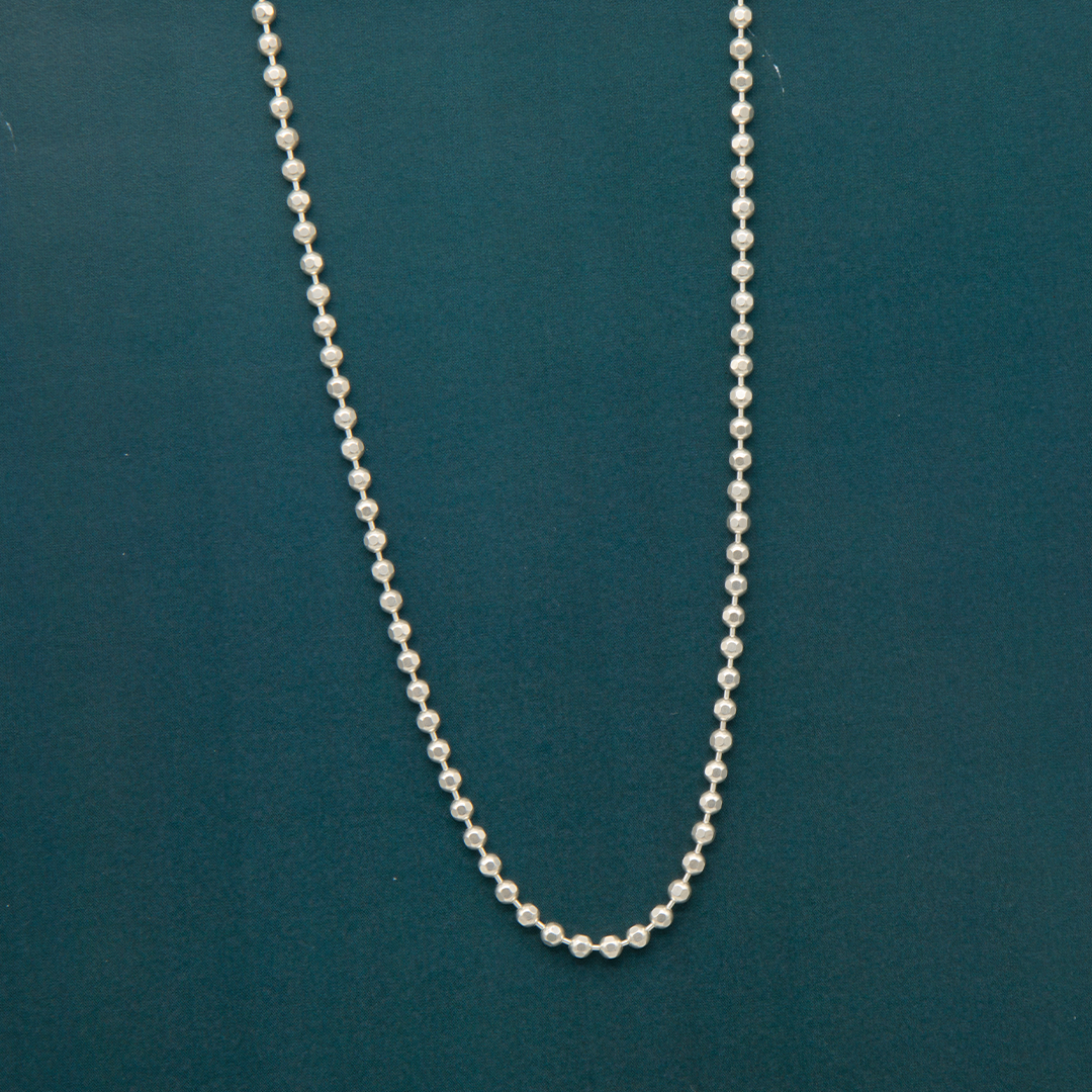 Sterling Silver 925 22 Inches Beads Chain