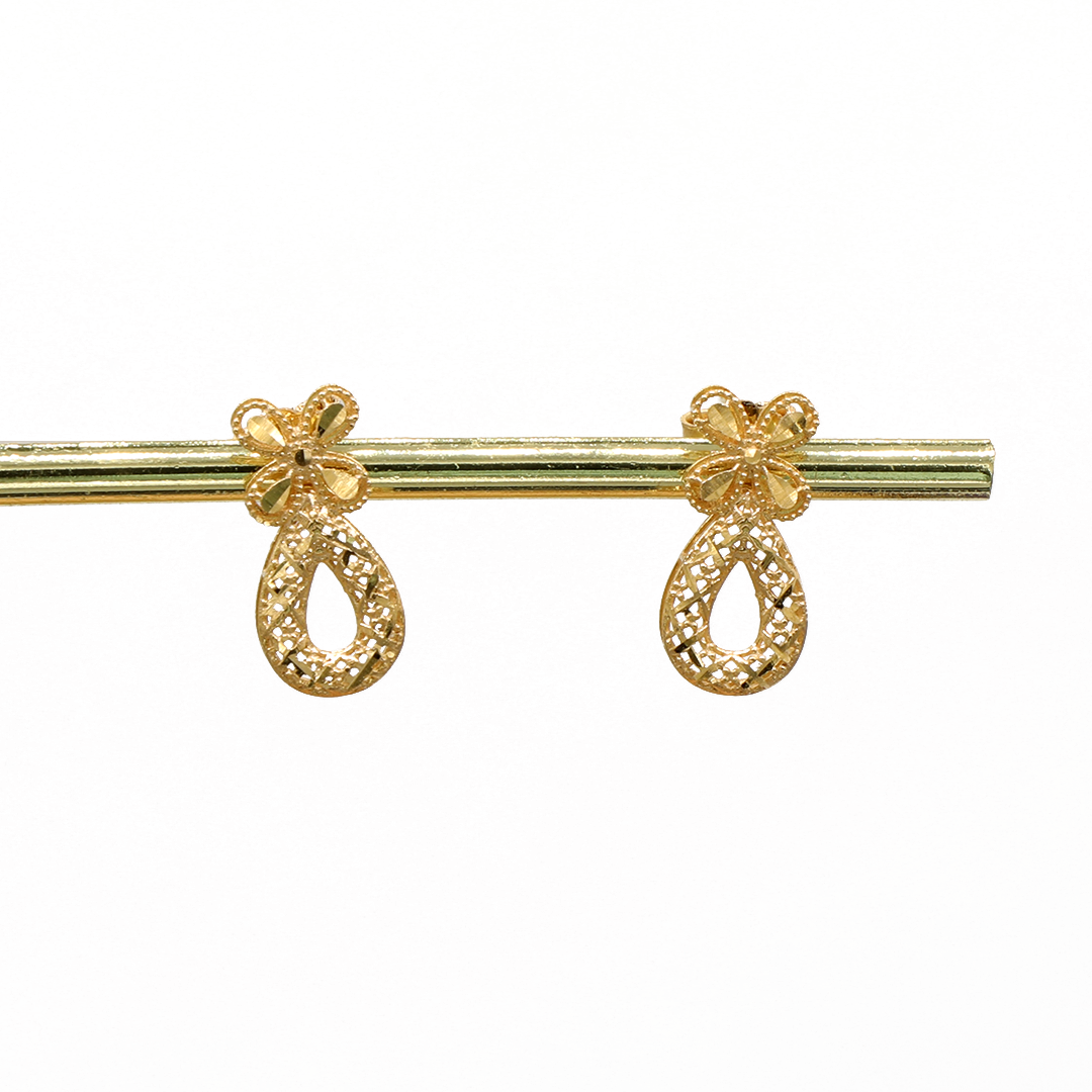 Gold 18KT Drop Design Earrings