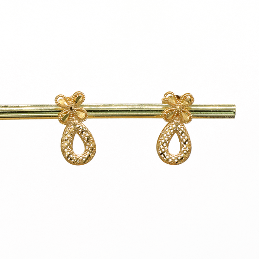 Gold 18KT Drop Design Earrings
