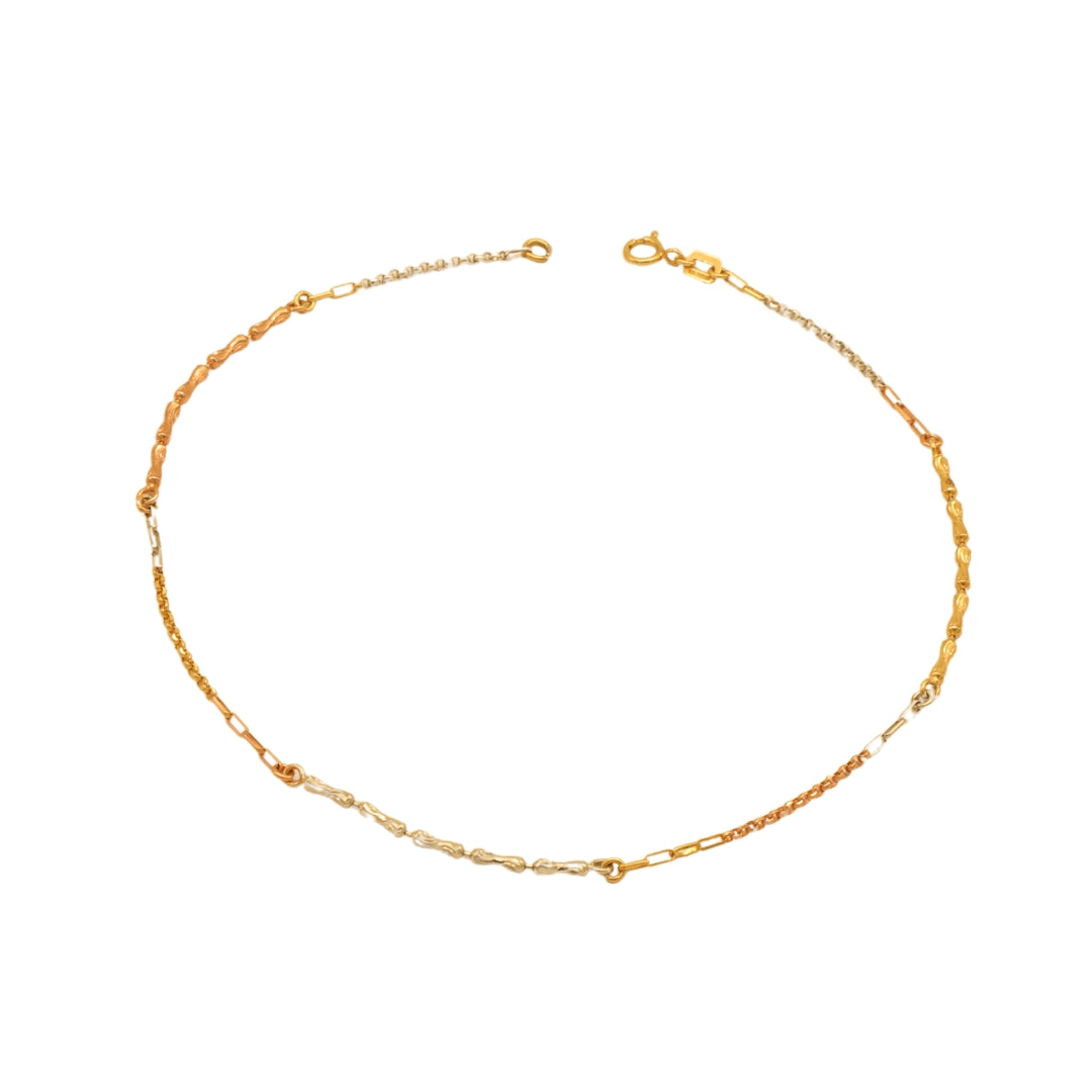 Gold 18KT 9.5 Inches Elegant Anklet