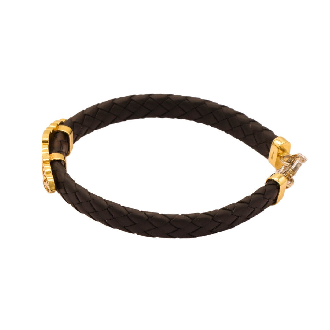Gold 18KT Men's Sword Design Bracelet