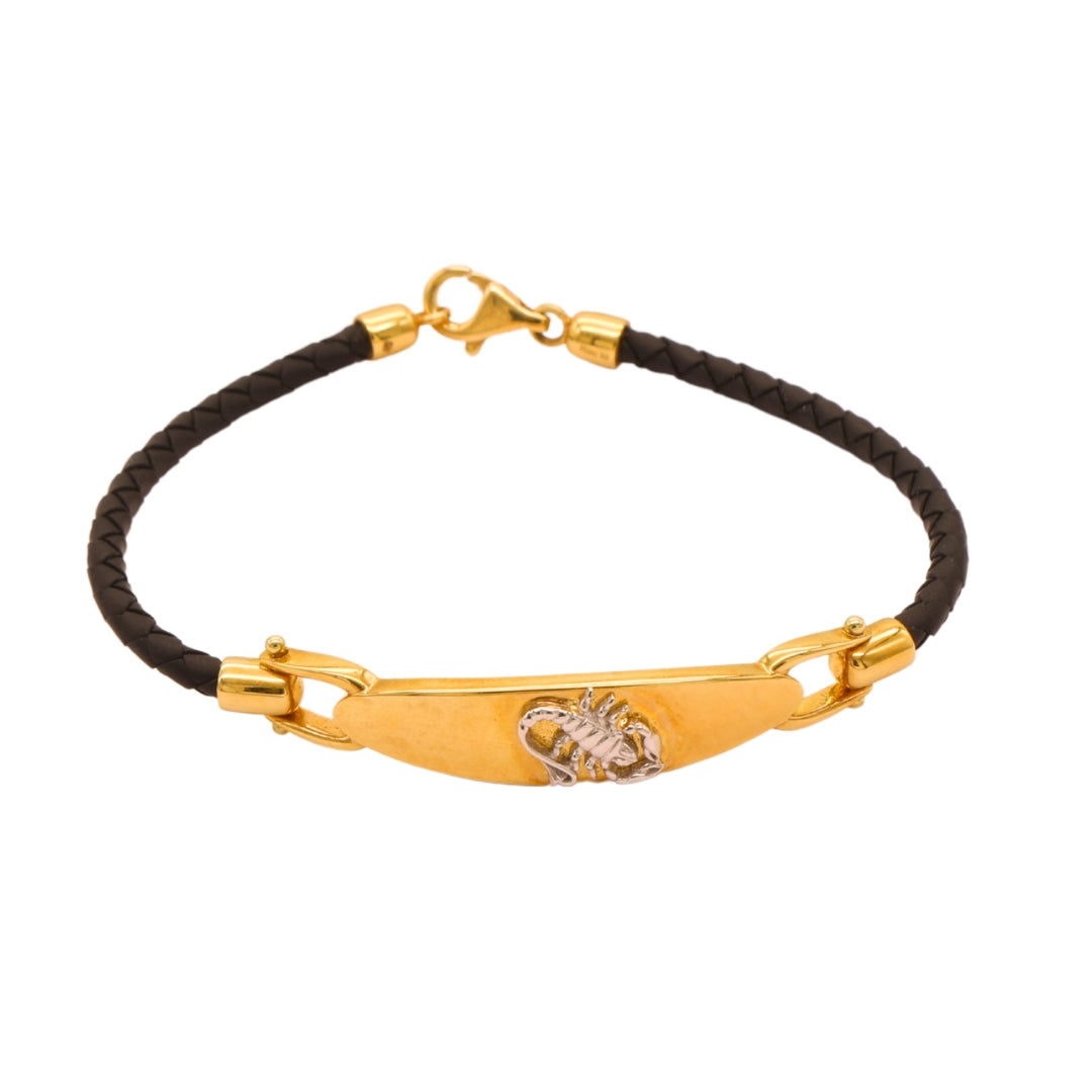 Gold 18KT Men's Scorpion Design Bracelet