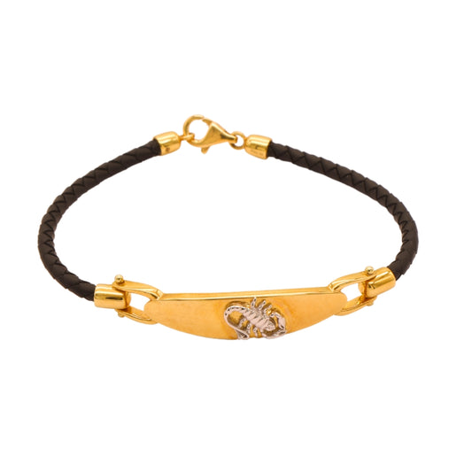 Gold 18KT Men's Scorpion Design Bracelet