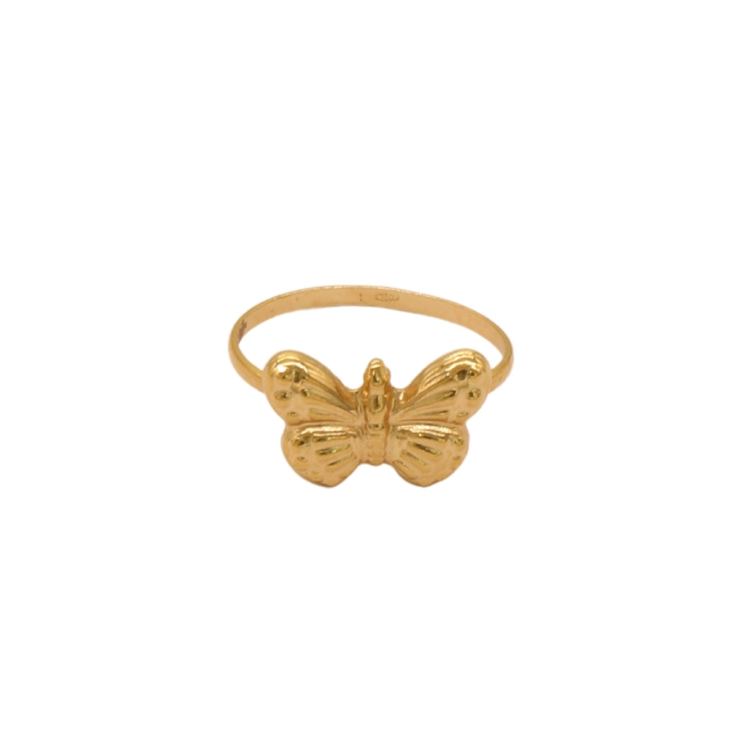 Gold 18KT Butterfly Ring