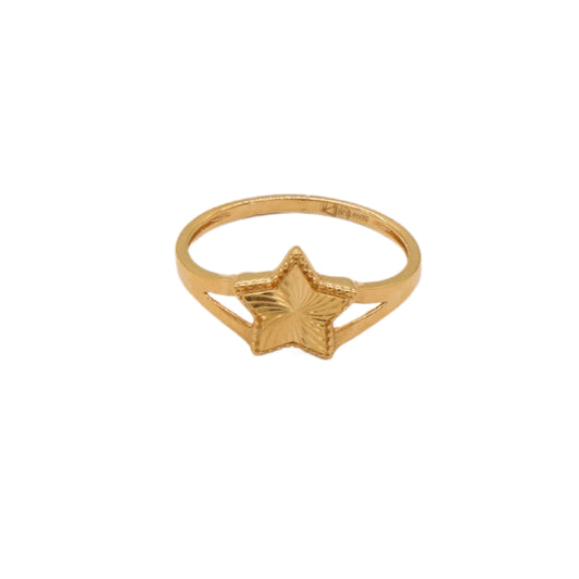Gold 18KT Star Design Ring