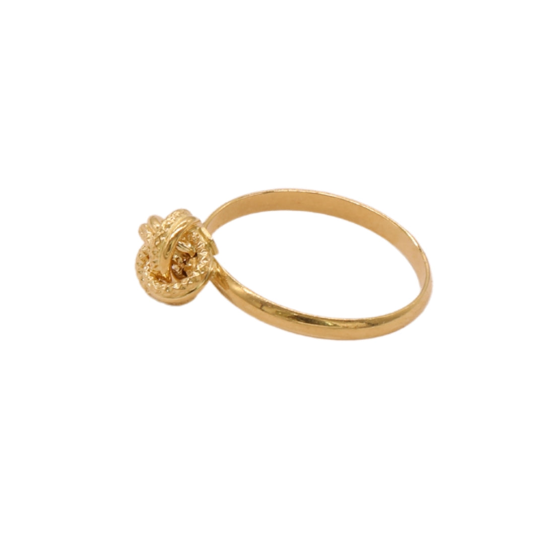 Gold 18KT Rope Knot Design Ring