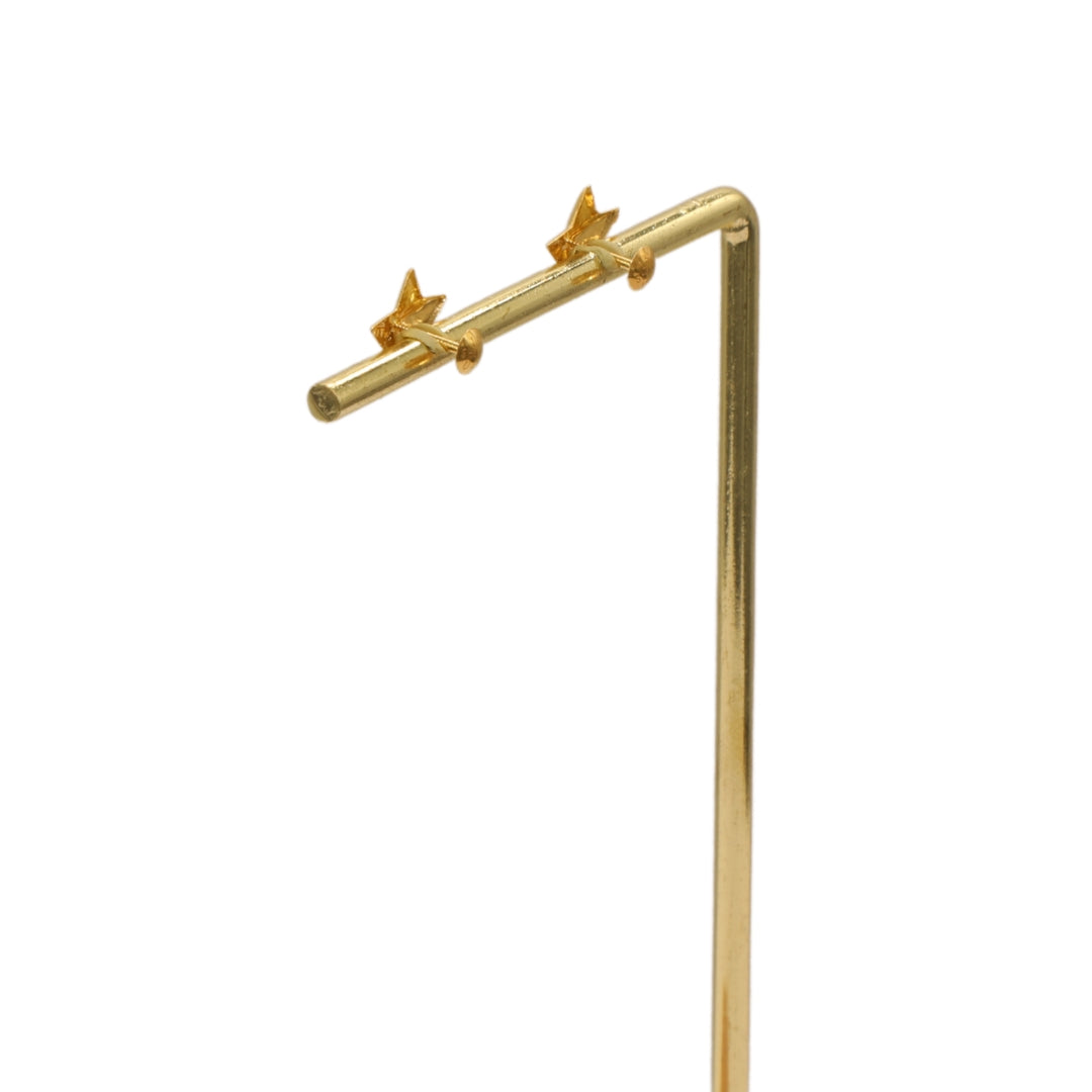 Gold 18KT Star Stud Earrings