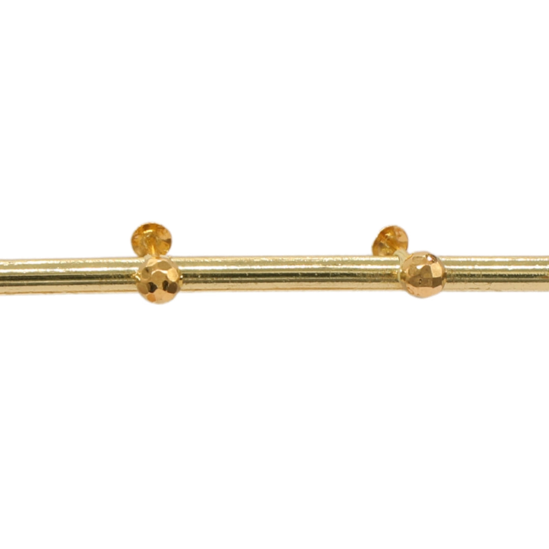 Gold 18KT Ball Stud Earrings