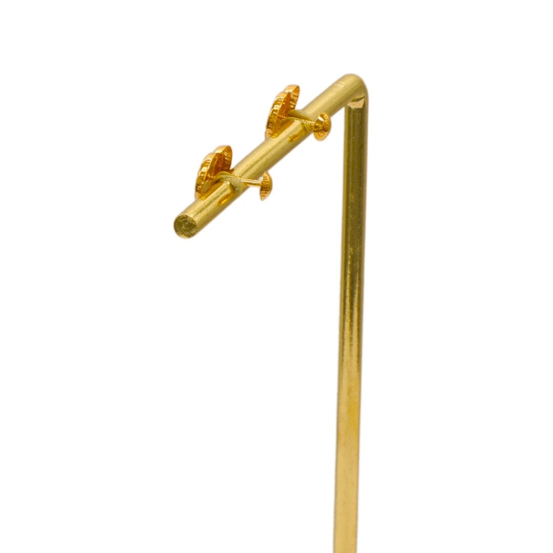 Gold 18KT Diamond-Cut Heart Stud Earrings