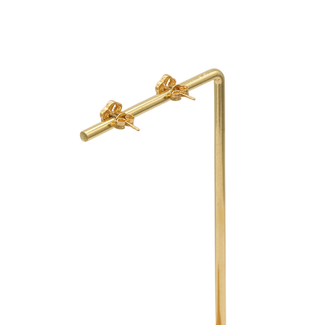 Gold 18KT Butterfly Stud Earrings