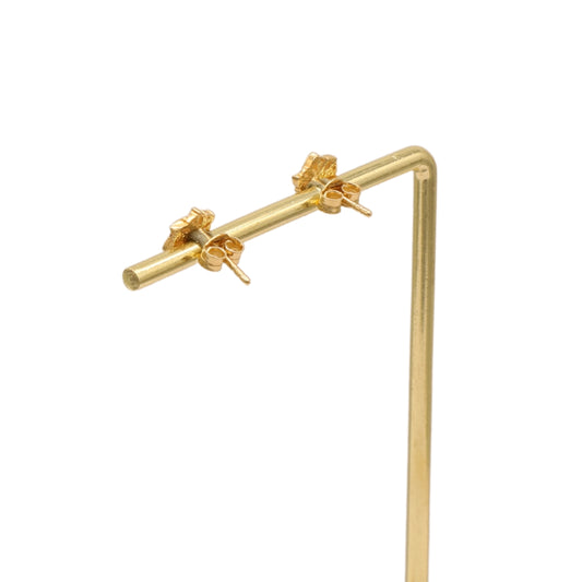 Gold 18KT Star Bloom Stud Earrings