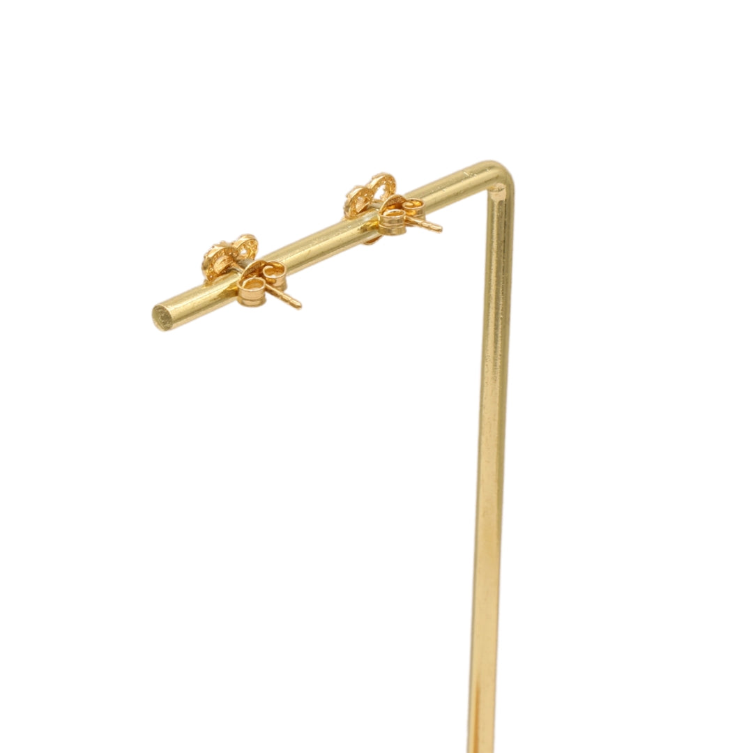 Gold 18KT Infinity Knot Stud Earrings