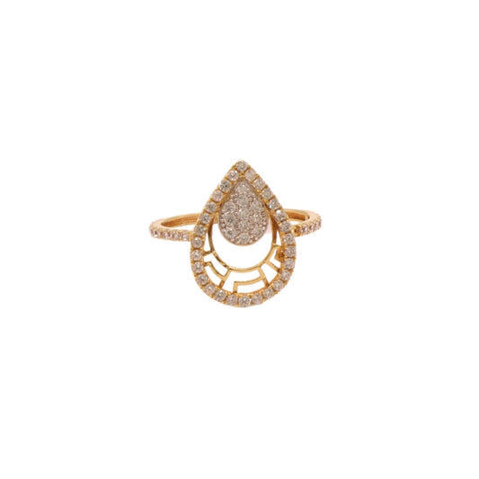 Gold 18KT Drop Design Ring