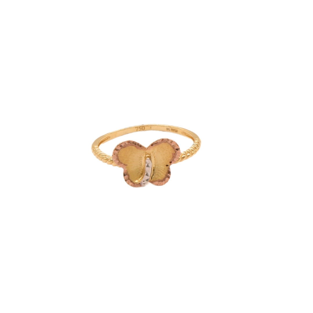 Gold 18KT Butterfly Design Ring