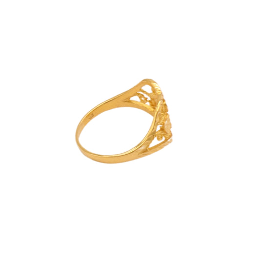 Gold 21KT Heart Motif Ring