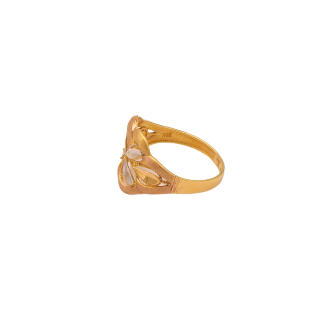 Gold 21KT Floral Design Ring