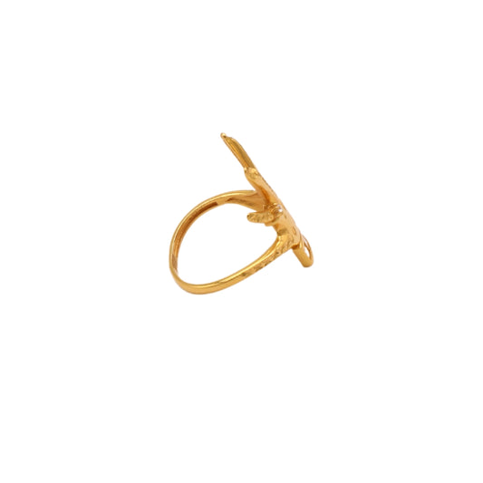 Gold 21KT Crown Design Ring