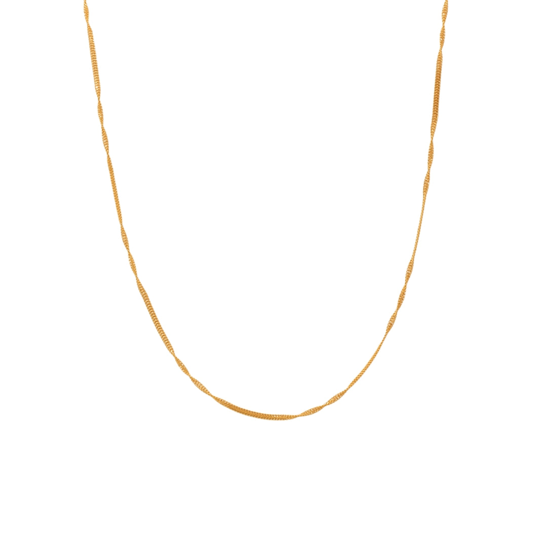 Gold 22KT Twisted Chain